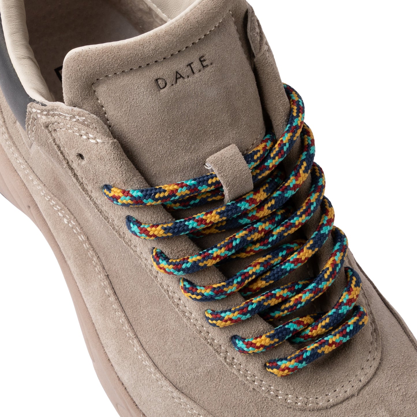 D.A.T.E. Zeno Suede Taupe ZN-SD-TA sneaker donna alta in camoscio taupe 
