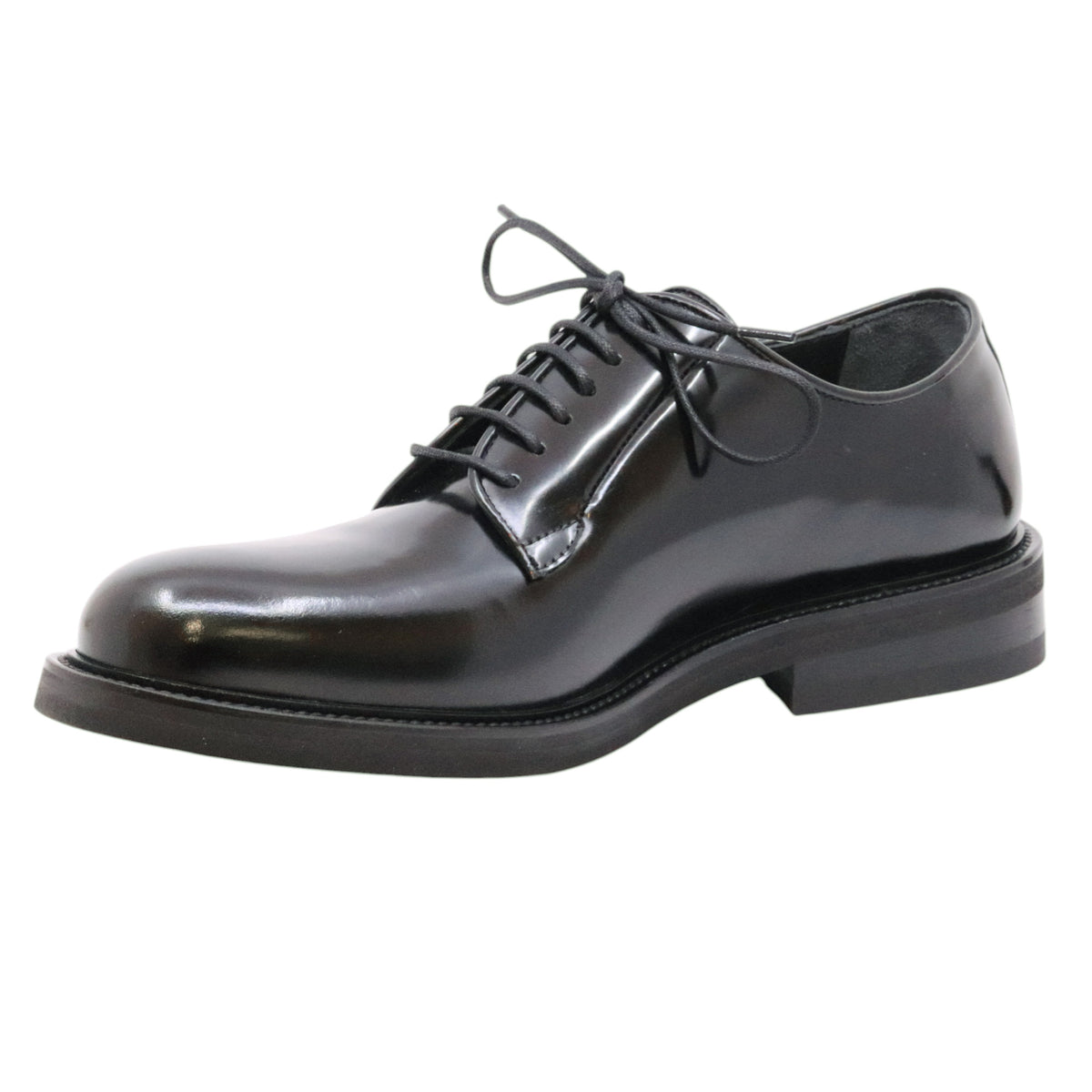 Ducanero 2755 scarpa derby uomo in pelle lucida nera 