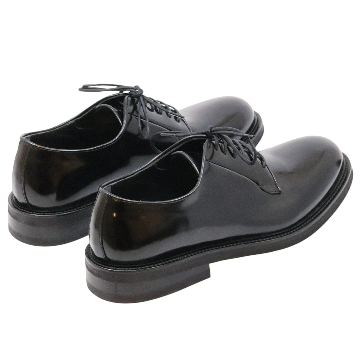 Ducanero 2755 scarpa derby uomo in pelle lucida nera 