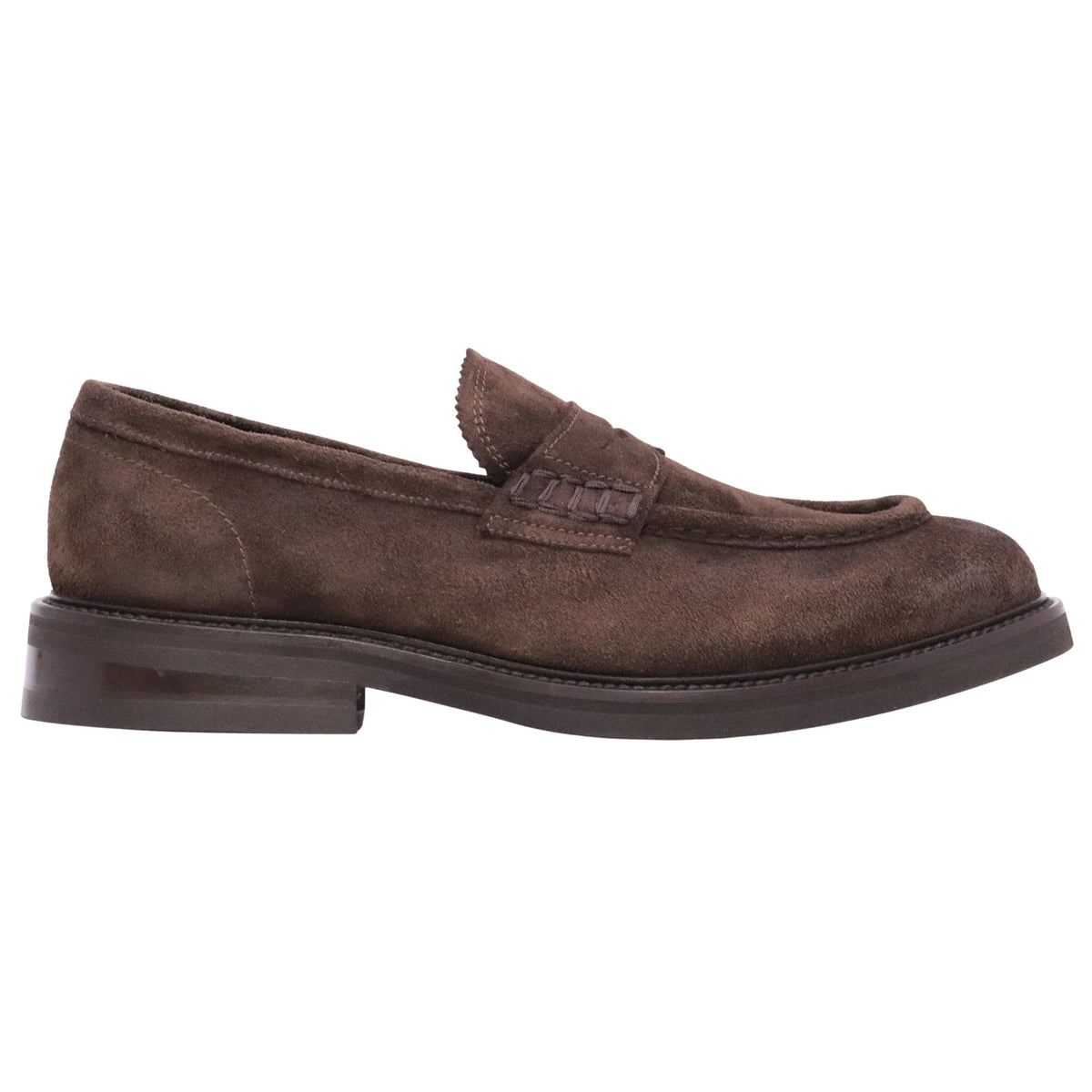 Ducanero 2760 Jefferson mocassino uomo in camoscio marrone Made in Italy 