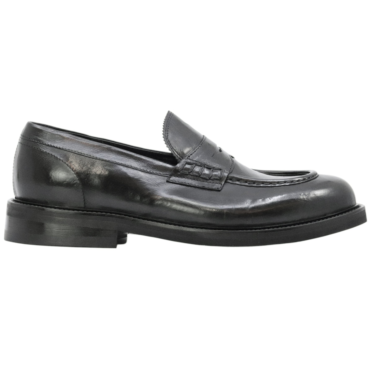 Ducanero 2760 mocassino uomo in pelle nera 