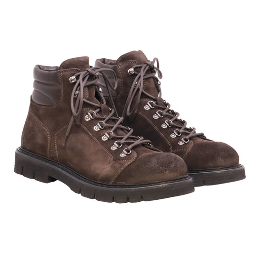 Ducanero 2772 Jefferson Modica stivaletto pedula uomo in camoscio marrone Made in Italy 
