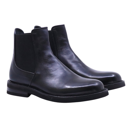 Ducanero 5011 Vitello Nero Chelsea boot uomo in pelle nera Made in Italy 