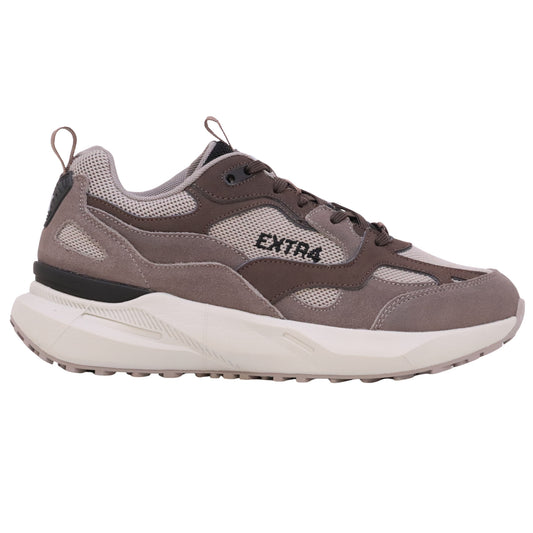 EXTR4 Kaizen 5.02 2202011 sneaker uomo grigia in camoscio e tessuto tecnico 