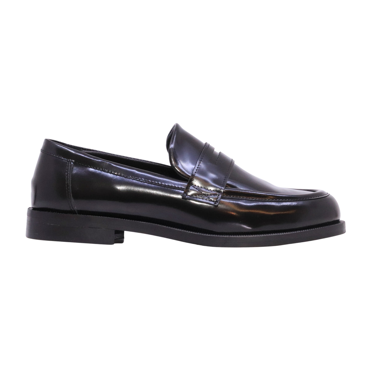 Fabio Rusconi CK5600 mocassino donna in pelle abrasivata nera lucida 