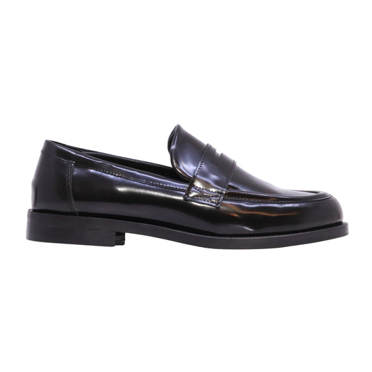 Fabio Rusconi CK5600 mocassino donna in pelle abrasivata nera lucida 
