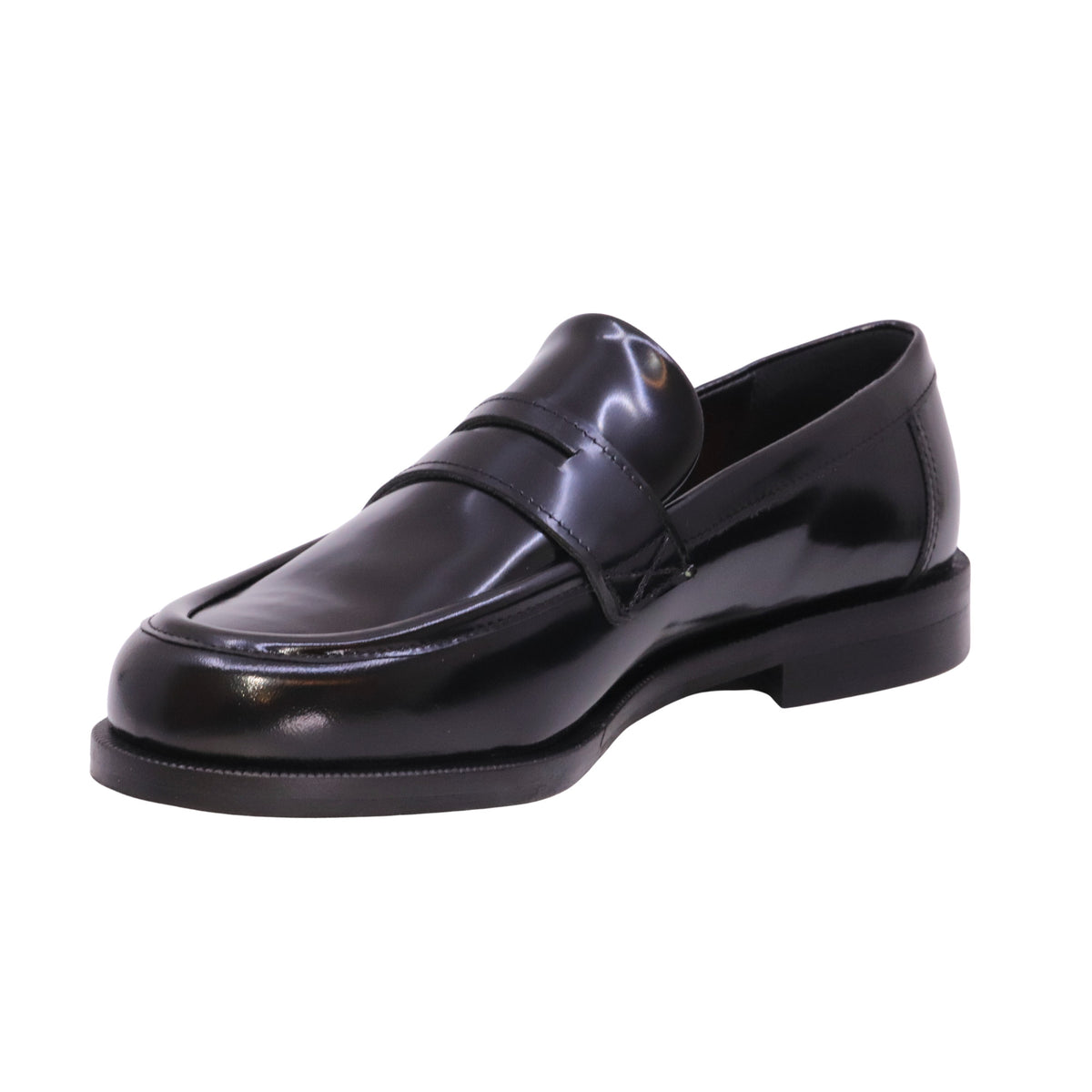Fabio Rusconi CK5600 mocassino donna in pelle abrasivata nera lucida 