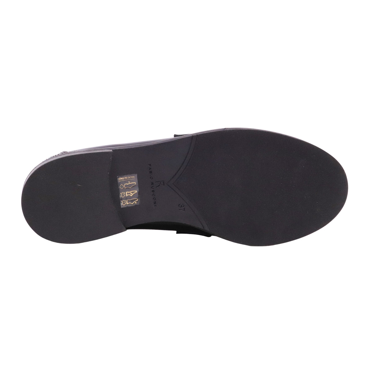 Fabio Rusconi CK5600 mocassino donna in pelle abrasivata nera lucida 