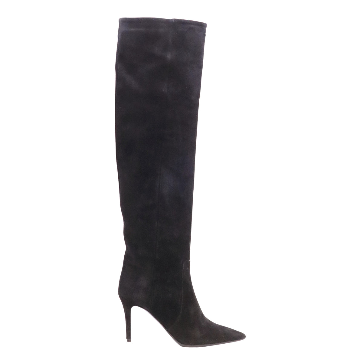 Fabio Rusconi I-NYDIA-NATALY stivale al ginocchio donna in camoscio nero con tacco 9 cm 