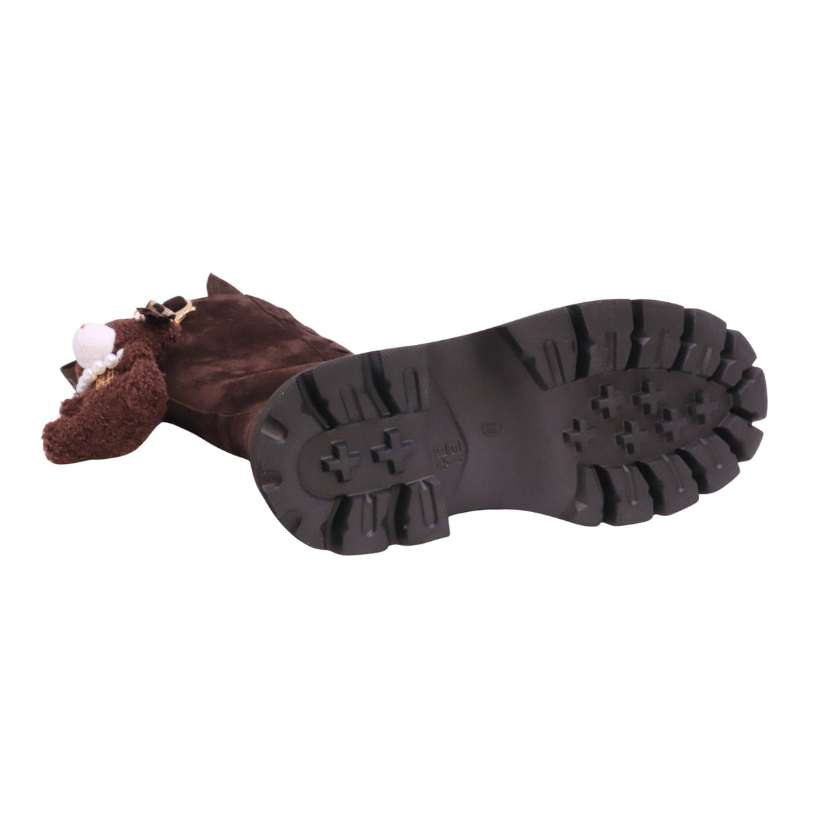 GIO+ Greta 01E Dark Brown stivaletto anfibio donna in camoscio marrone 