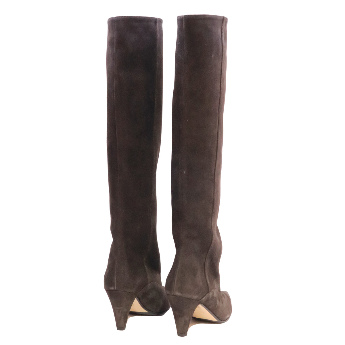 Isabelle Paris IS819 Camoscio Asfalto stivale donna marrone scuro con tacco 8 cm 