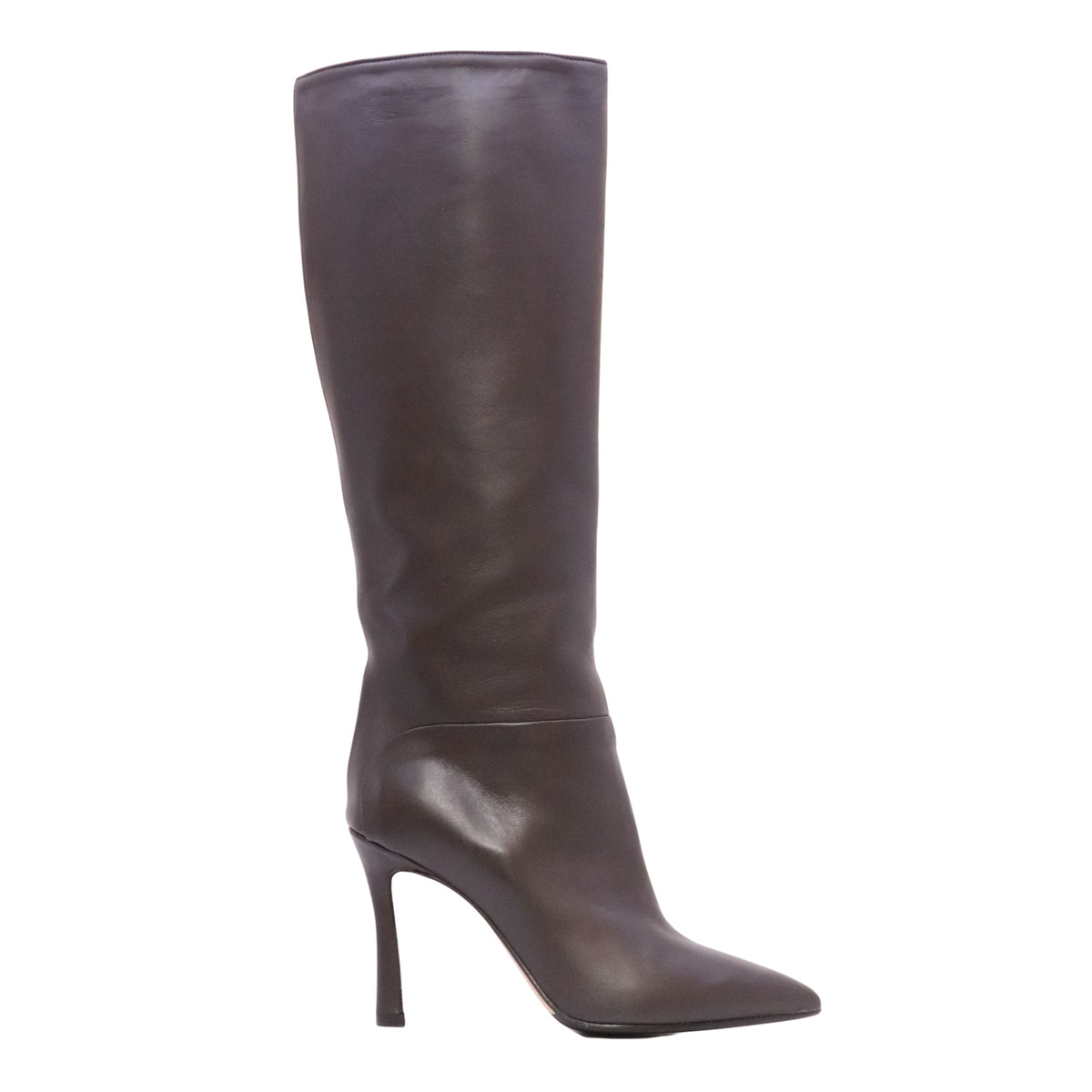 Isabelle Paris IS824 Vitello Testa di Moro stivale donna in pelle marrone con tacco 9,5 cm 