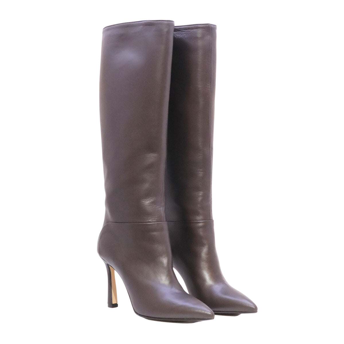 Isabelle Paris IS824 Vitello Testa di Moro stivale donna in pelle marrone con tacco 9,5 cm 