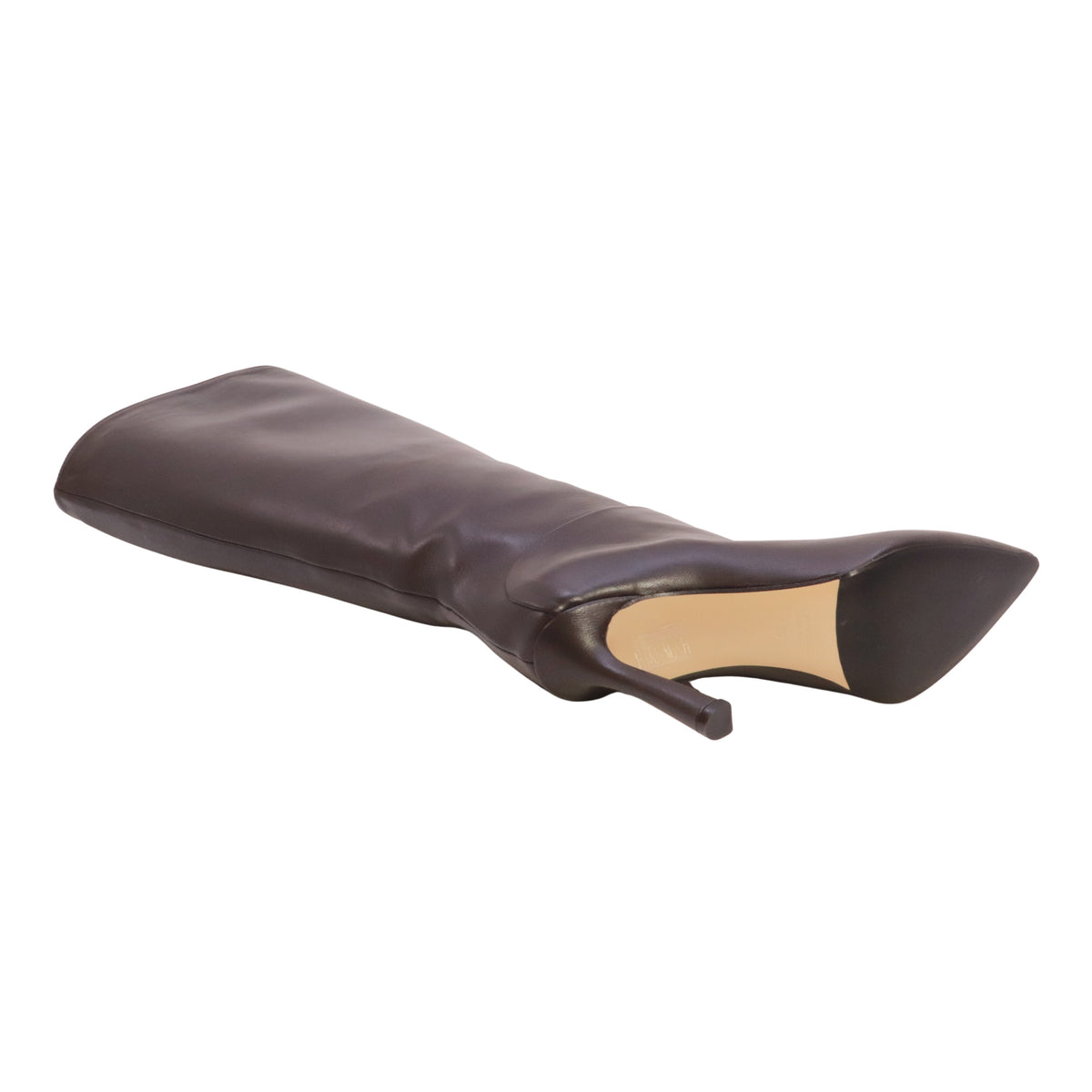 Isabelle Paris IS824 Vitello Testa di Moro stivale donna in pelle marrone con tacco 9,5 cm 