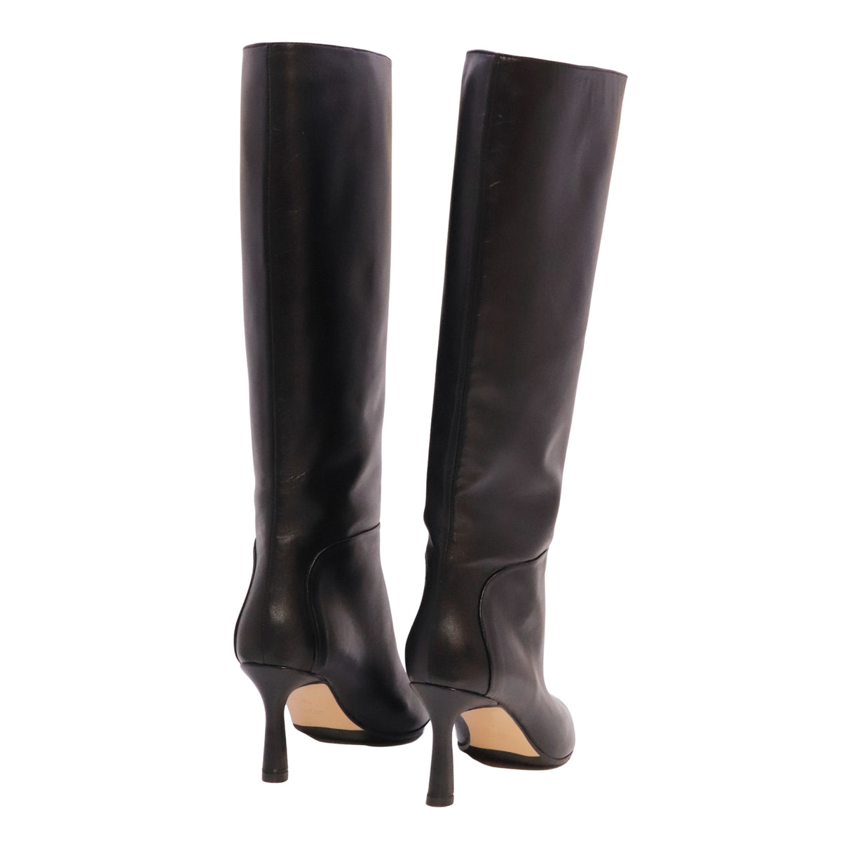 Isabelle Paris IS824 Nappa Nero stivale donna in pelle nera con tacco 8 cm 
