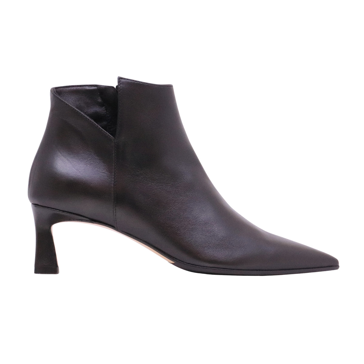 Isabelle Paris IS831 Nappa Nero tronchetto donna in pelle con tacco 6 cm 