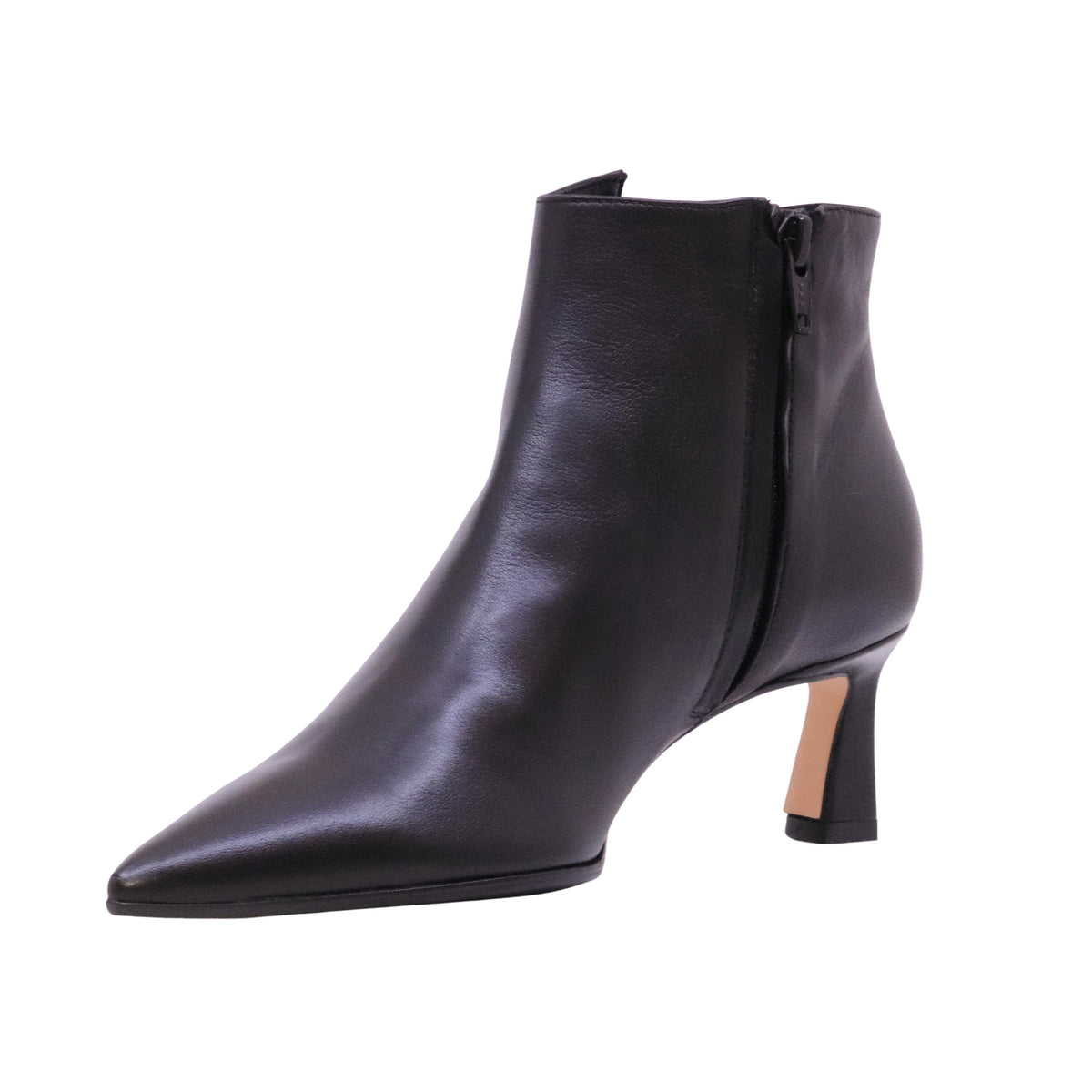 Isabelle Paris IS831 Nappa Nero tronchetto donna in pelle con tacco 6 cm 