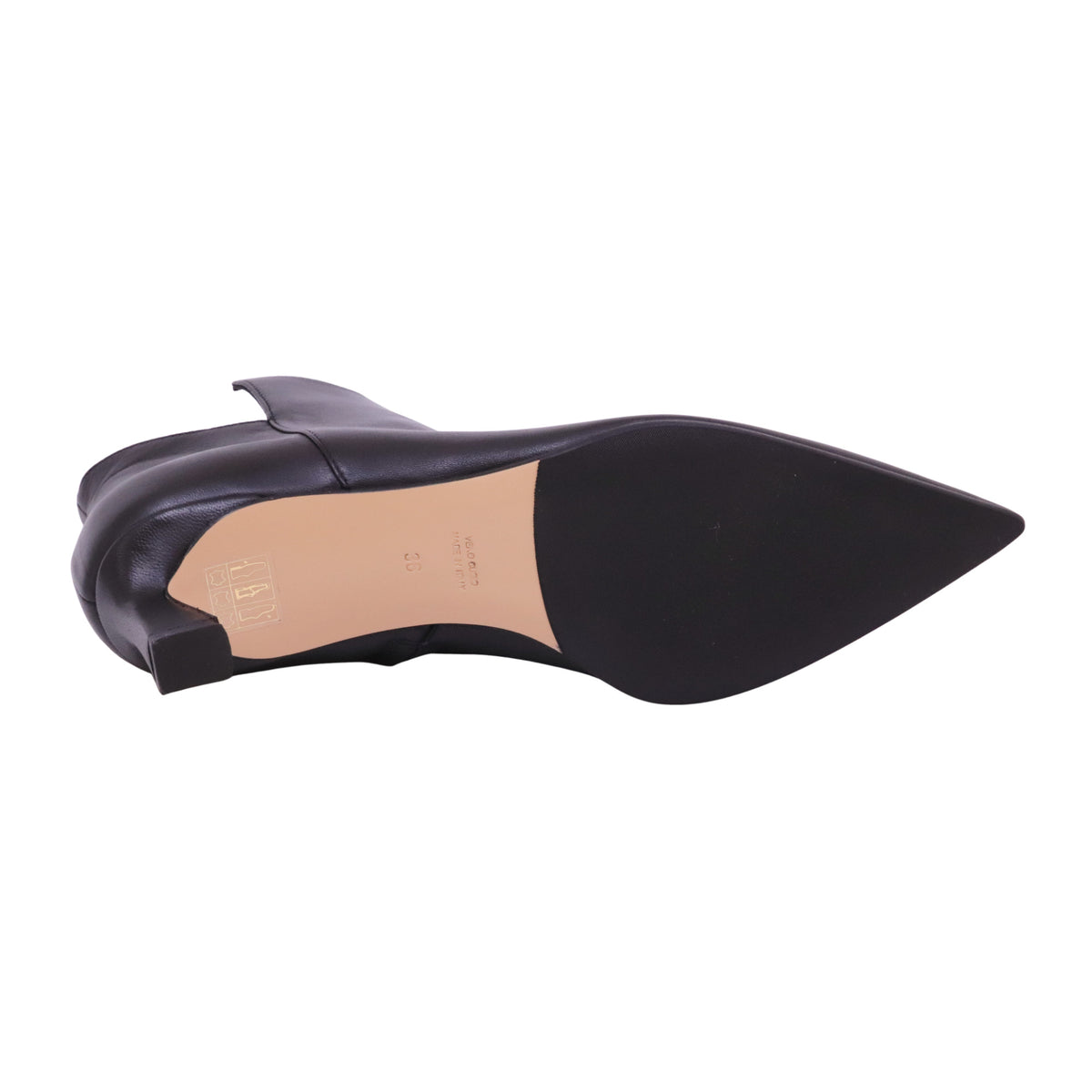 Isabelle Paris IS831 Nappa Nero tronchetto donna in pelle con tacco 6 cm 