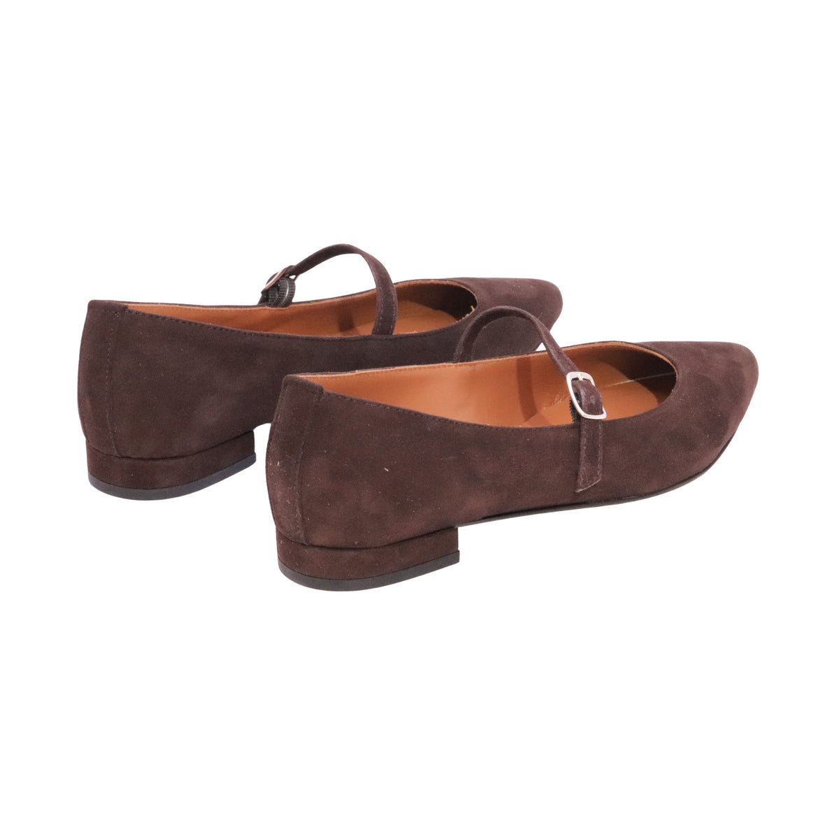 Jaffè 605 T ballerina donna in camoscio marrone con cinturino 