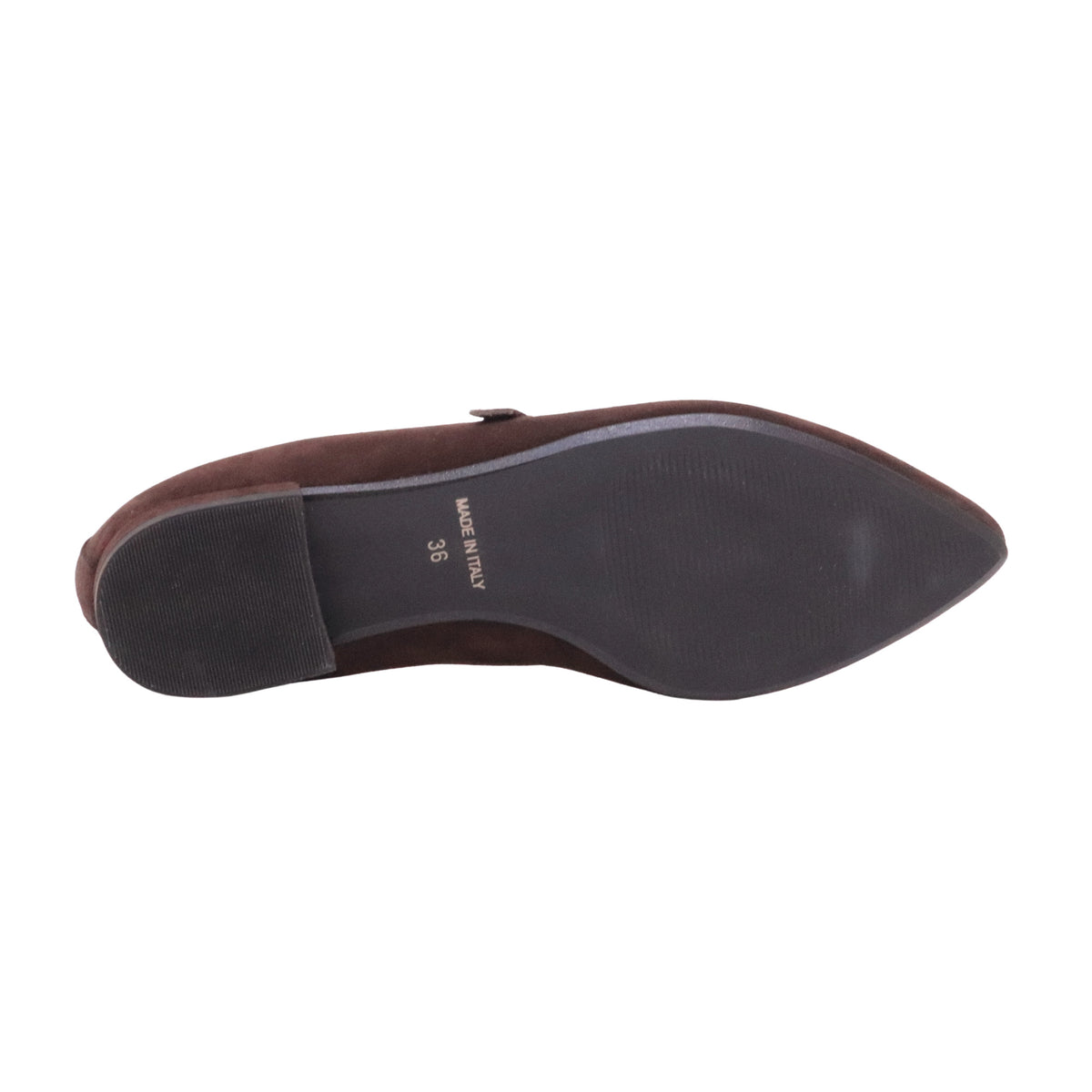 Jaffè 605 T ballerina donna in camoscio marrone con cinturino 