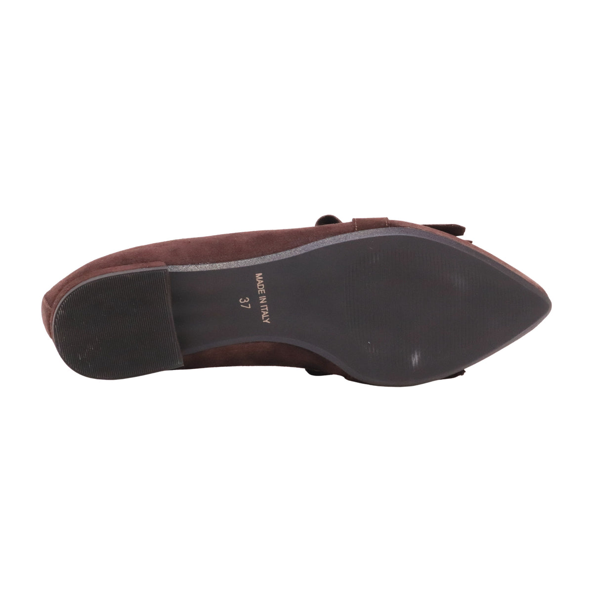 Jaffè 650 mocassino ballerina donna in camoscio marrone con frange 