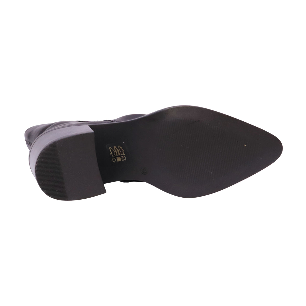MJUS Milla L39205 stivaletto donna in pelle nera con tacco 6,5 cm e zip interna 