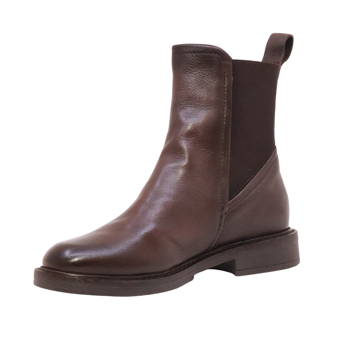 MJUS Fatima T81223 stivaletto Chelsea donna in pelle Moka con elastici laterali 