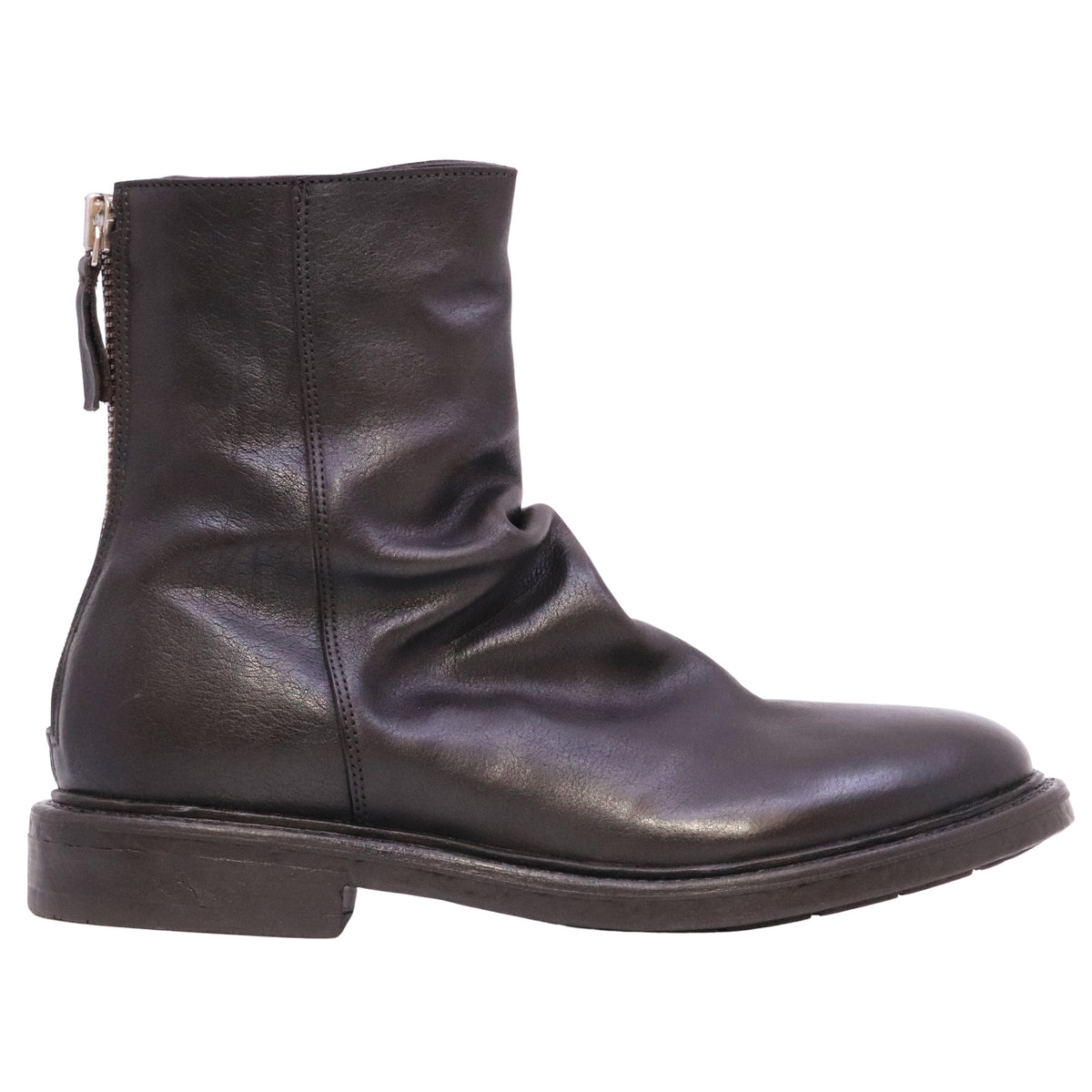 Moma 52422C Kurni stivaletto uomo in pelle marrone cioccolato Made in Italy 