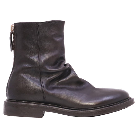 Moma 52422C Kurni stivaletto uomo in pelle marrone cioccolato Made in Italy 