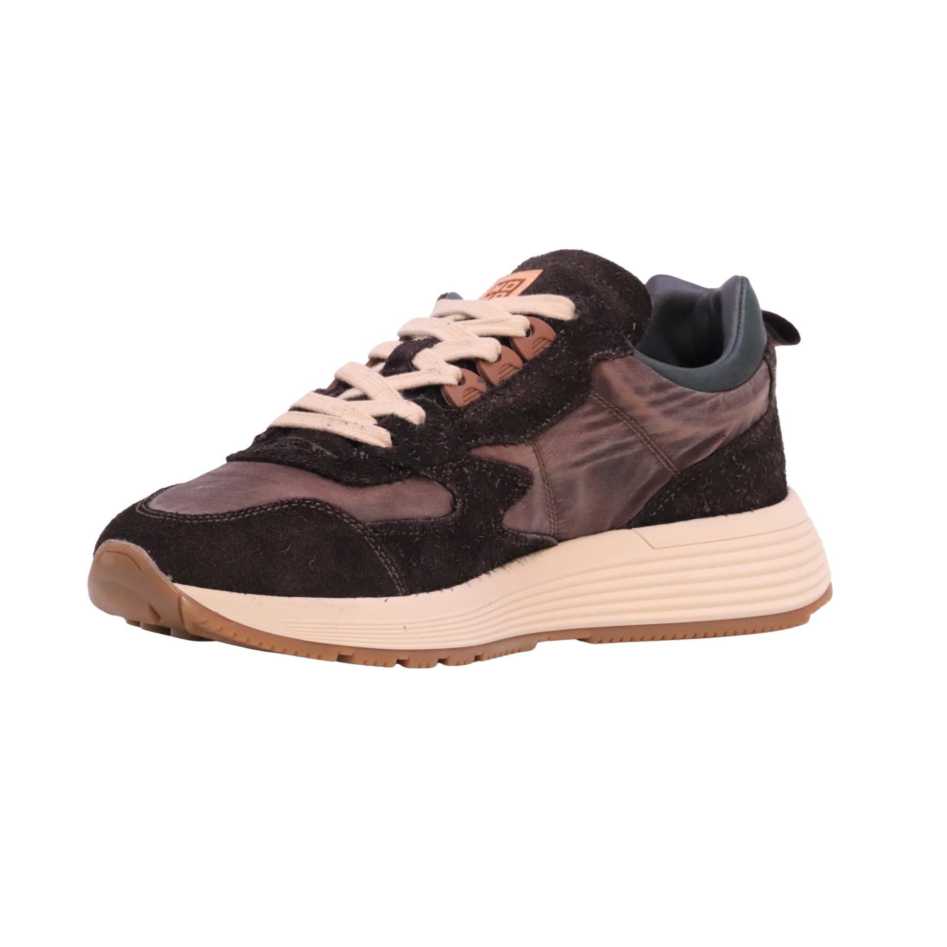 MOMA Craft1 53601A-CRA12 sneaker uomo in pelle e camoscio marrone Made in Italy 