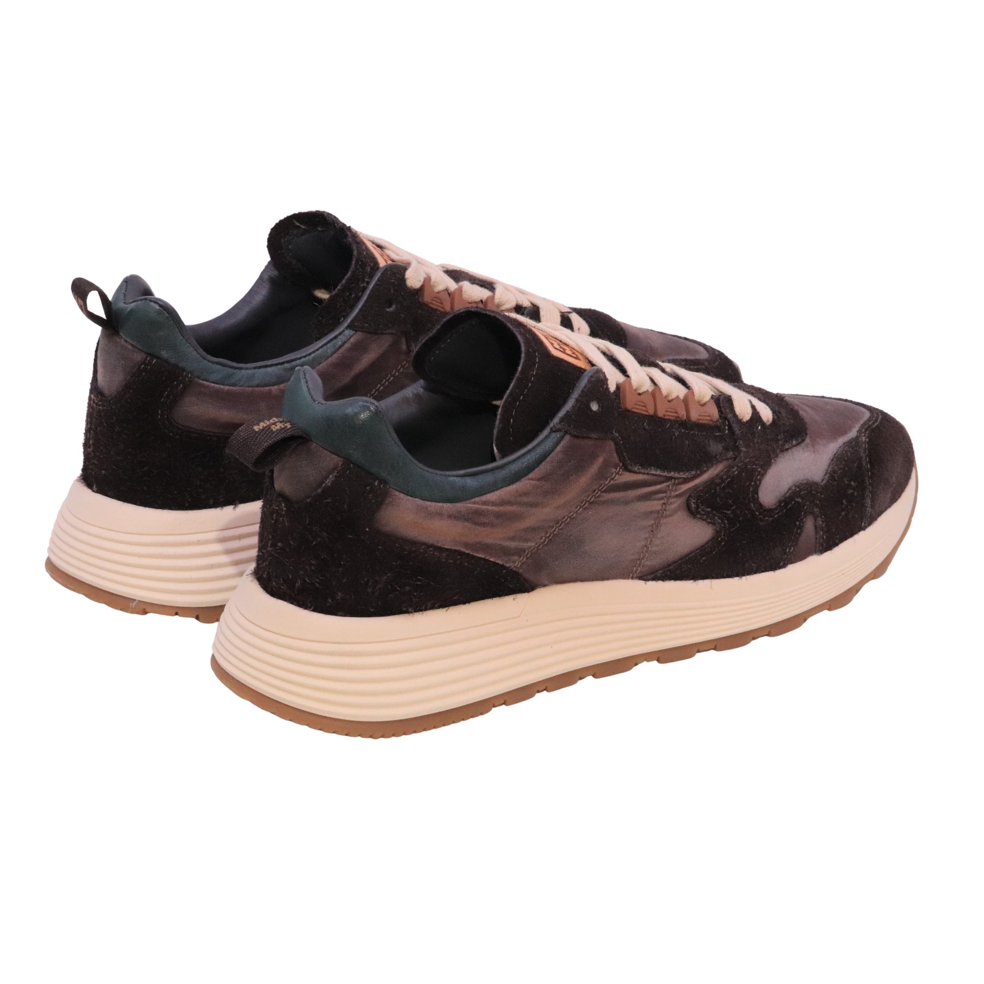 MOMA Craft1 53601A-CRA12 sneaker uomo in pelle e camoscio marrone Made in Italy 