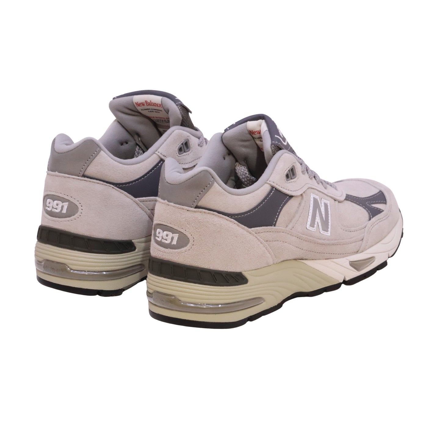 New Balance 991 M991PG1 sneaker uomo in camoscio e mesh grigio Made in UK 
