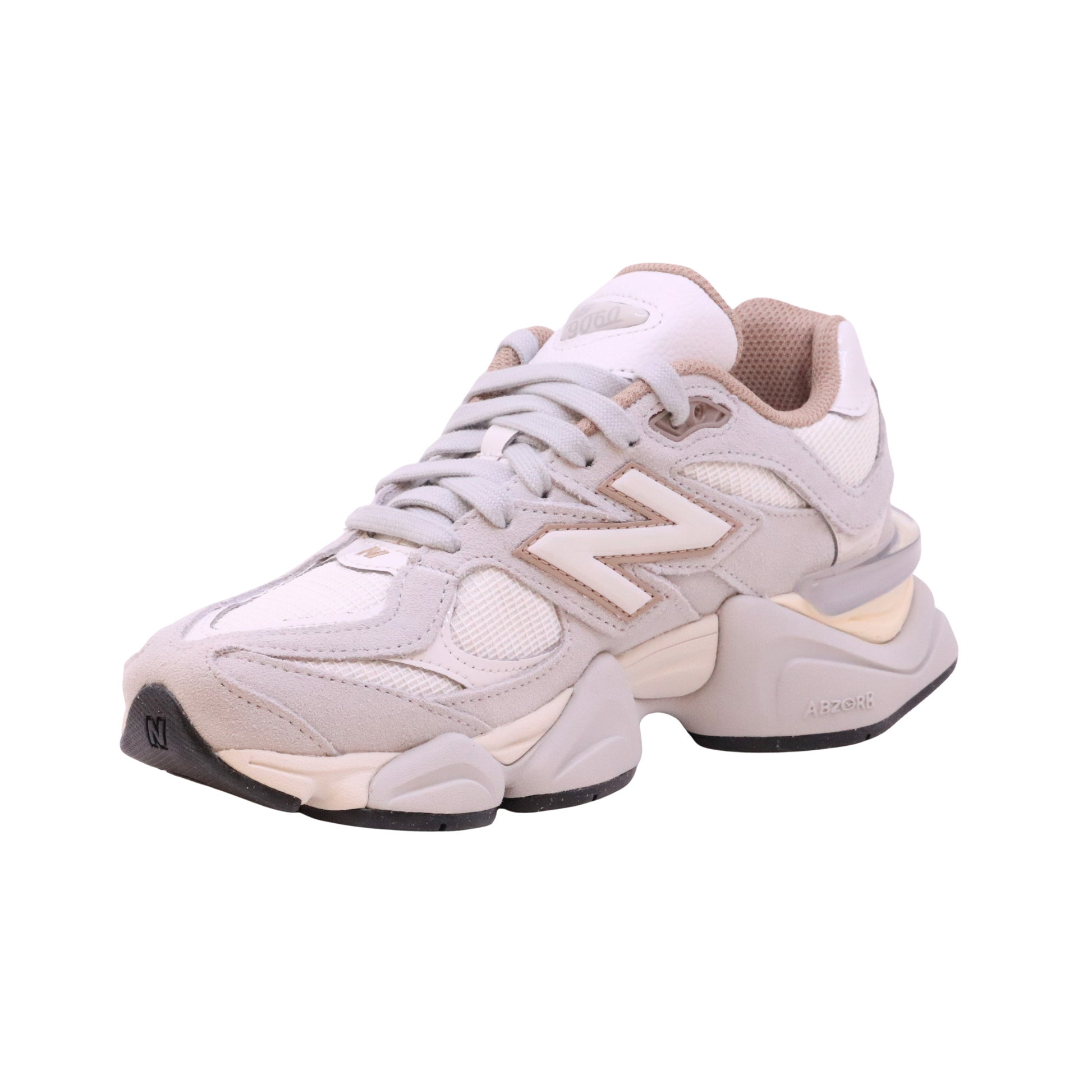 New Balance 9060 Driftwood Sea sneaker unisex in mesh e camoscio grigio ghiaccio 