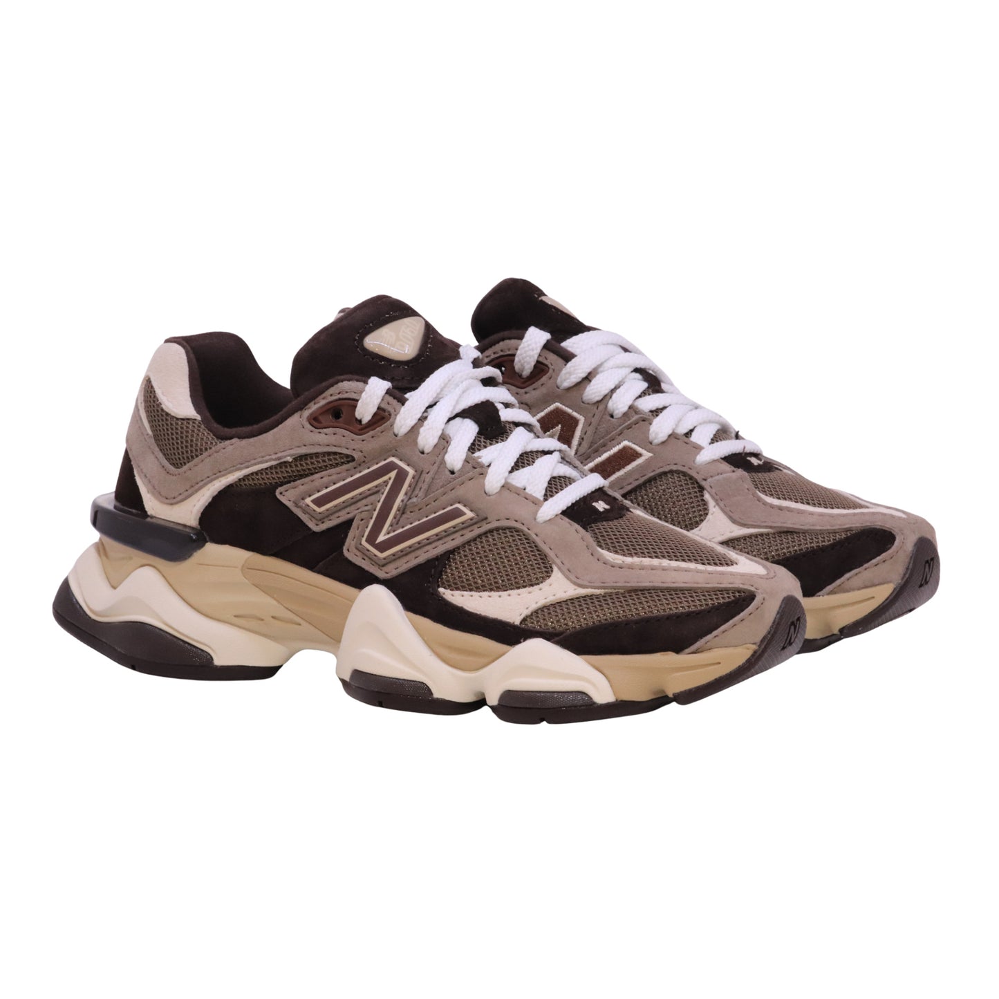 New Balance 9060 U90601BV sneaker unisex in camoscio e mesh marrone 
