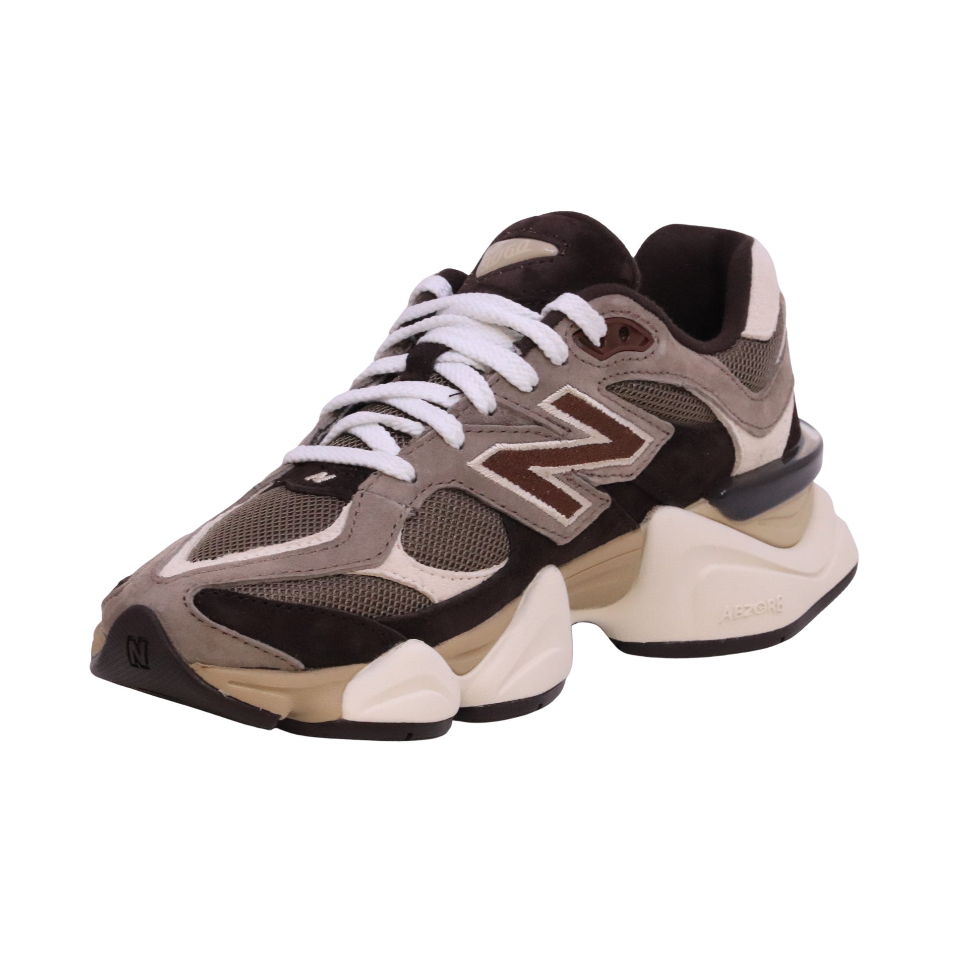 New Balance 9060 U90601BV sneaker unisex in camoscio e mesh marrone 