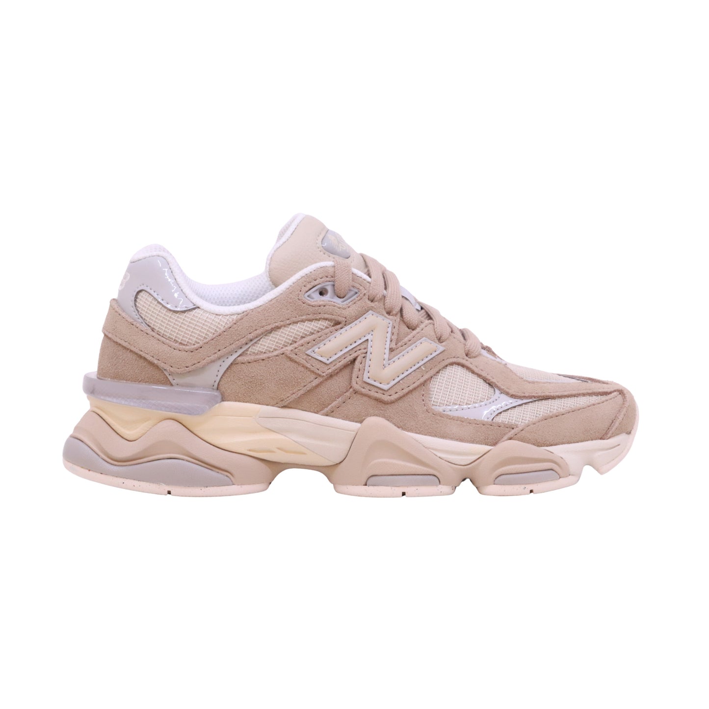 New Balance 9060 Driftwood Timberwolf sneaker donna in mesh e camoscio beige 