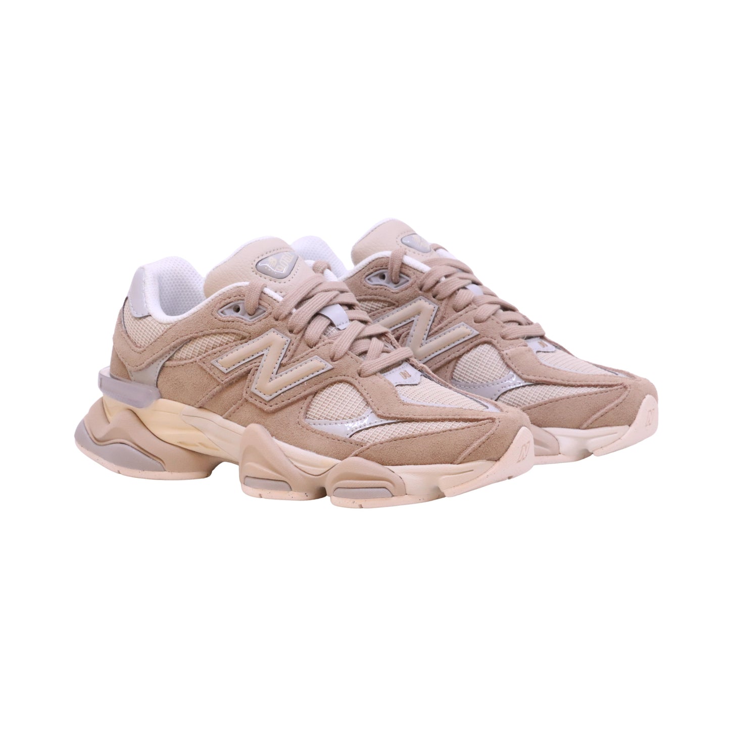 New Balance 9060 Driftwood Timberwolf sneaker donna in mesh e camoscio beige 
