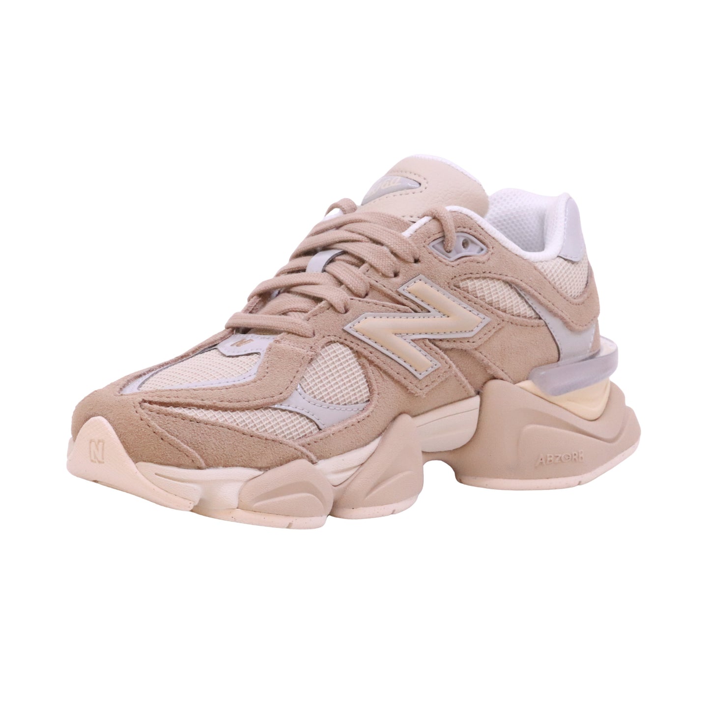 New Balance 9060 Driftwood Timberwolf sneaker donna in mesh e camoscio beige 