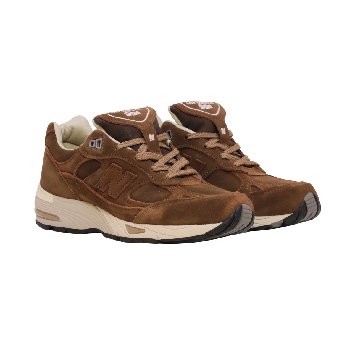 New Balance 991 W991BR1 Made in England sneaker donna in camoscio marrone Cocoa Castle Wall 