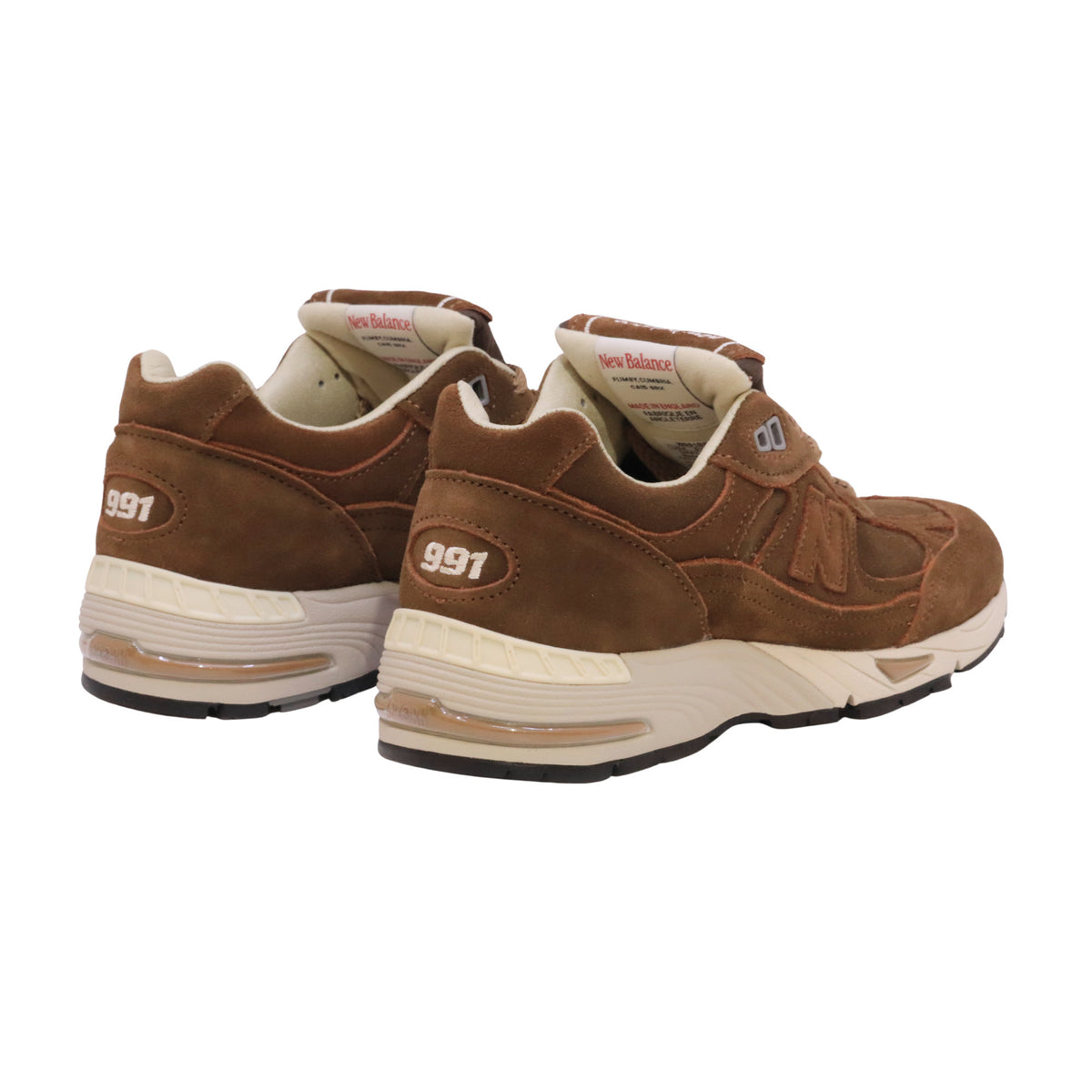 New Balance 991 W991BR1 Made in England sneaker donna in camoscio marrone Cocoa Castle Wall 