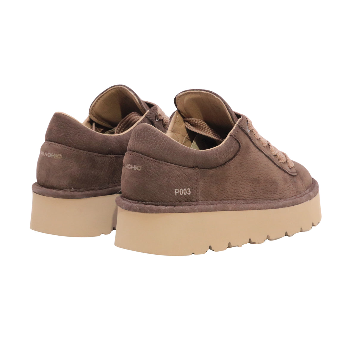 Panchic P003 Muse P003W019-0247D007 scarpa donna in nabuk caffè con platform 