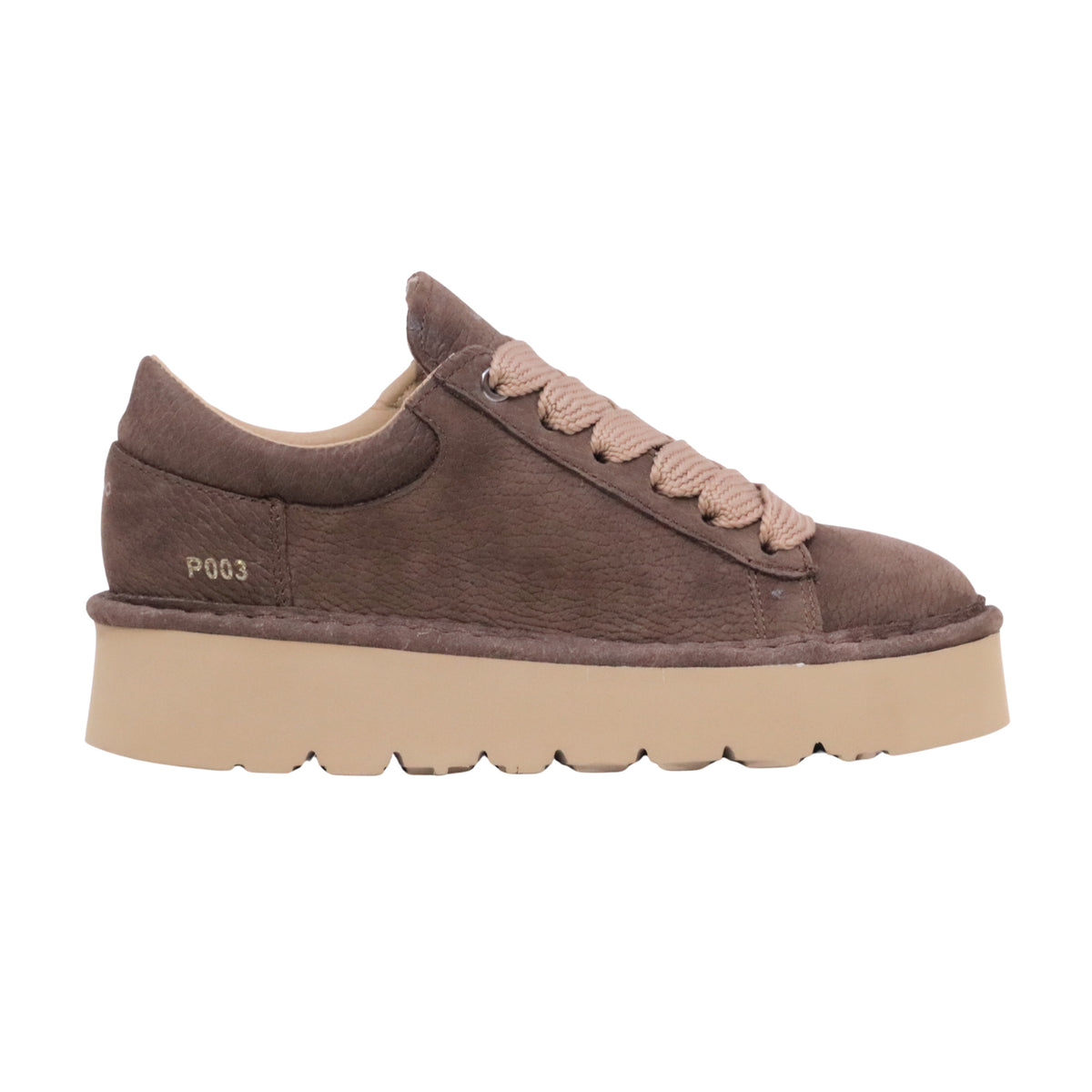 Panchic P003 Muse P003W019-0247D007 scarpa donna in nabuk caffè con platform 