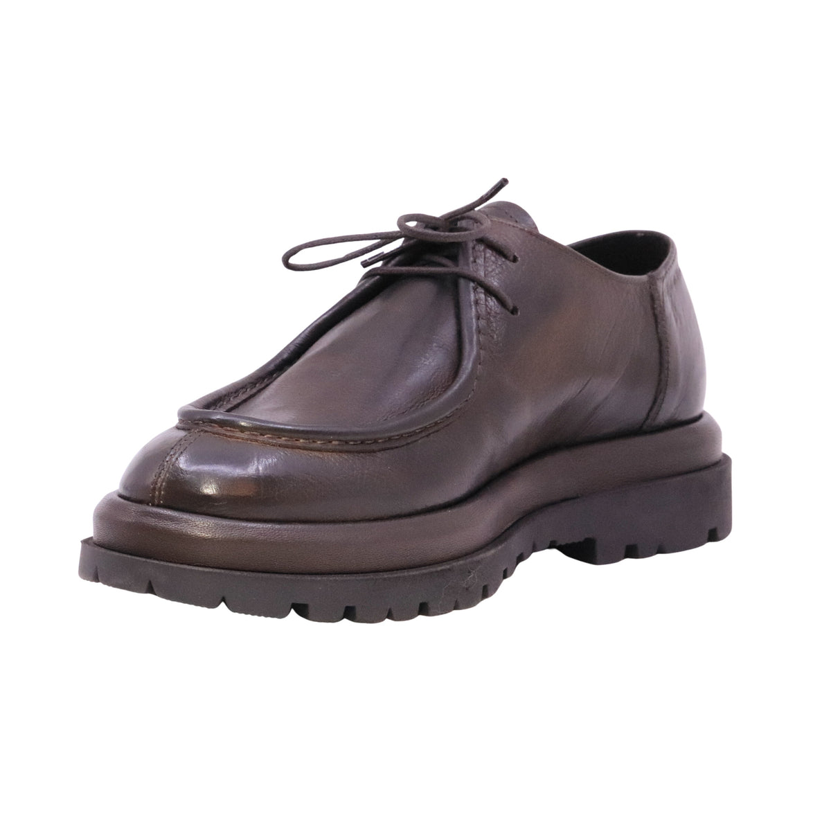 Pawelk's 22801 Bufalo Brandy stringata tirolese uomo in pelle marrone 