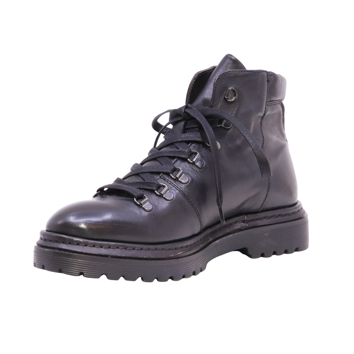 Pawelk's 22829 Crust Black stivaletto pedula uomo in pelle nera Made in Italy 