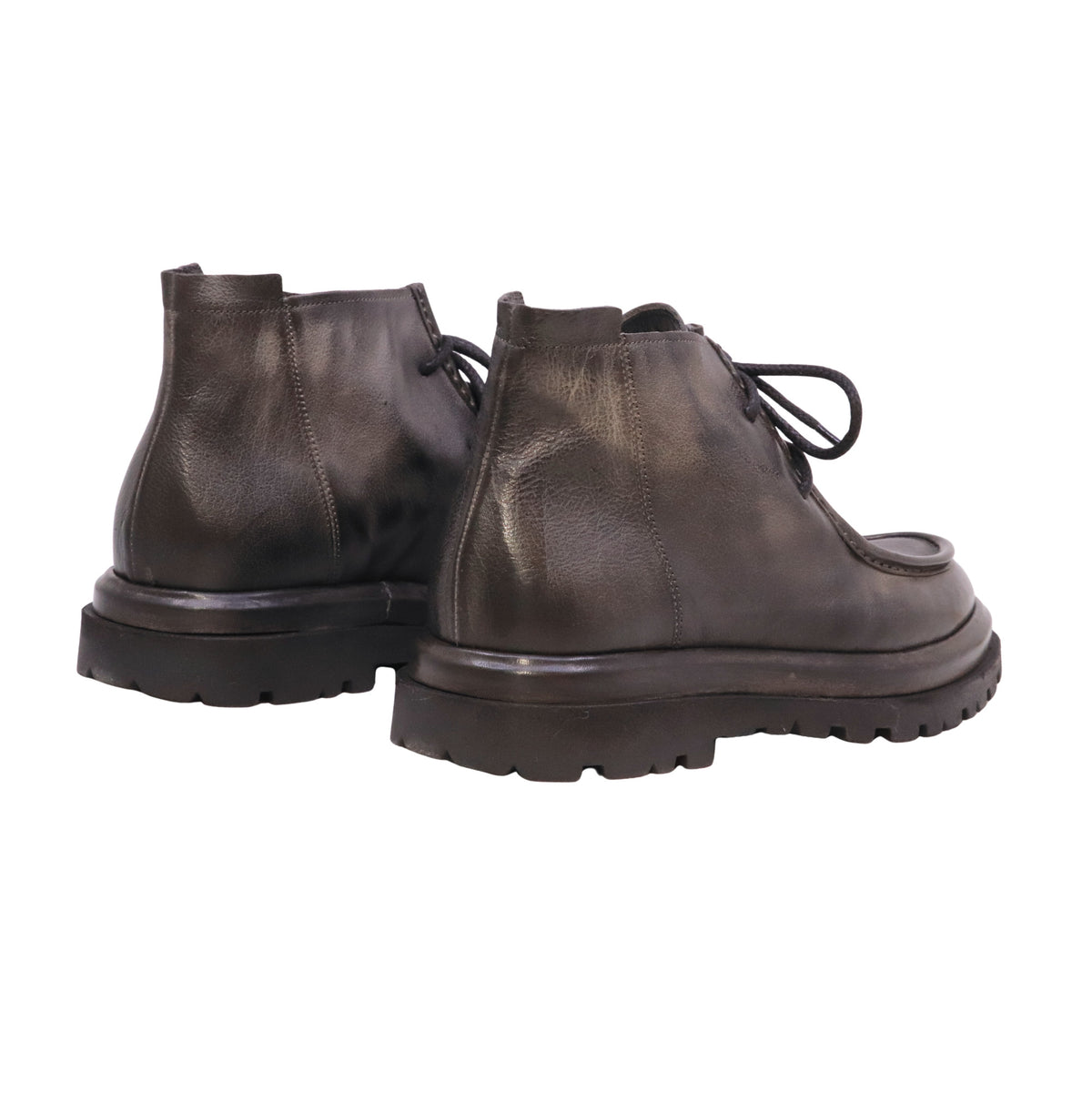 Pawelk's 26205 Bufalo Carbon stivaletto uomo in pelle grigia sfumata con suola carrarmato 