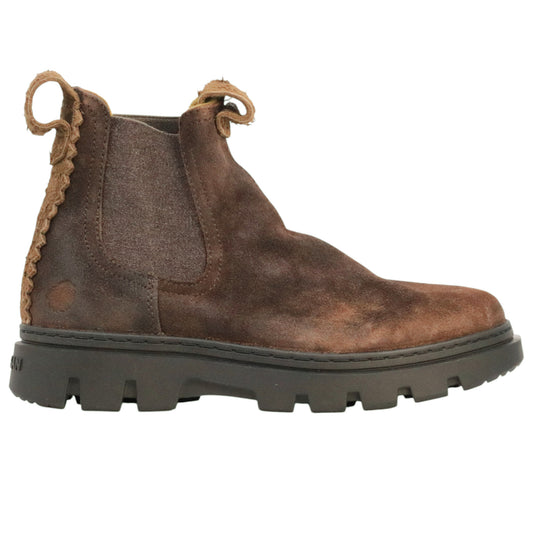 Satorisan Unalome Chelsea Desert Oasis Walnut 120110A stivaletto uomo in pelle scamosciata 