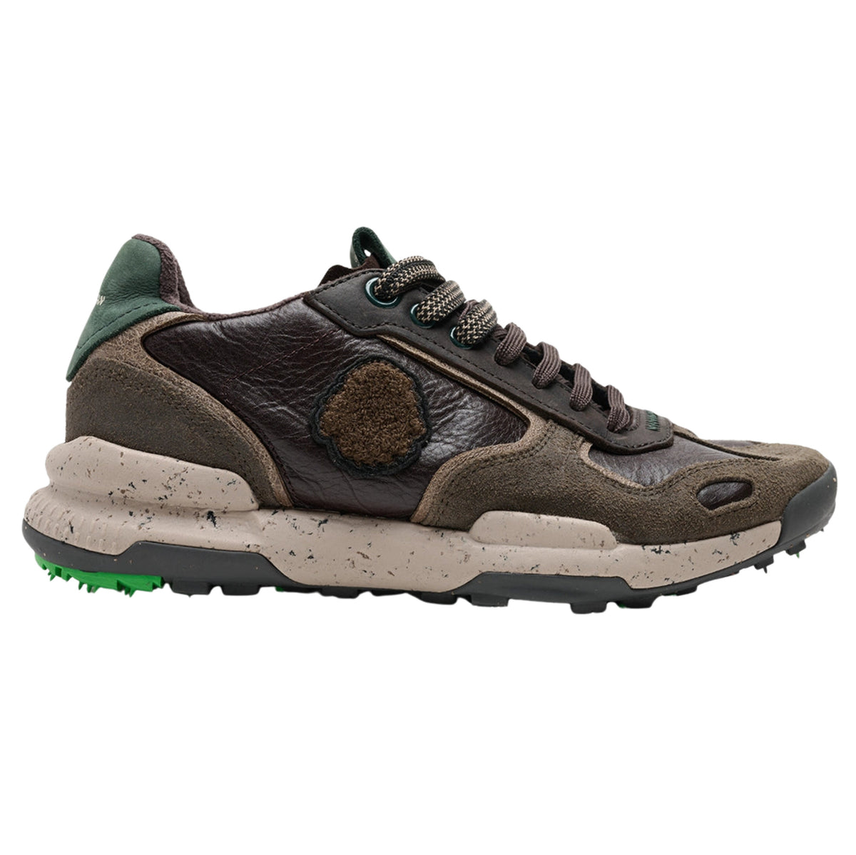 Satorisan Chacrona Premium EVO Snuff sneaker uomo in pelle e camoscio marrone 