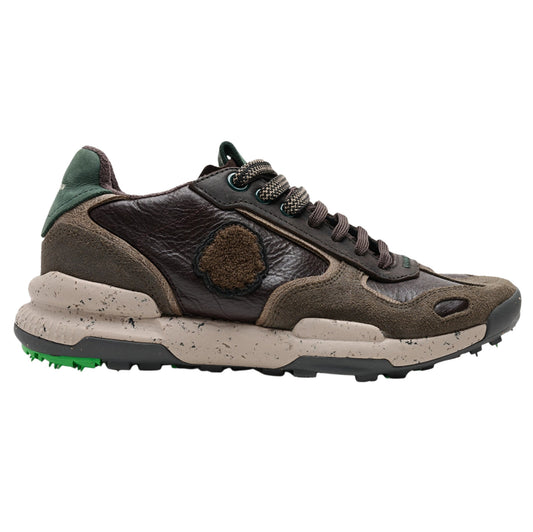 Satorisan Chacrona Premium EVO Snuff sneaker uomo in pelle e camoscio marrone 