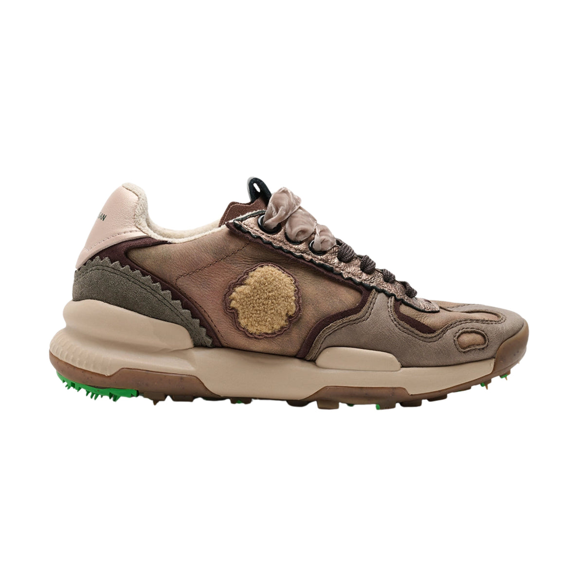 Satorisan Chacrona Premium EVO Camel sneaker donna in pelle e camoscio 