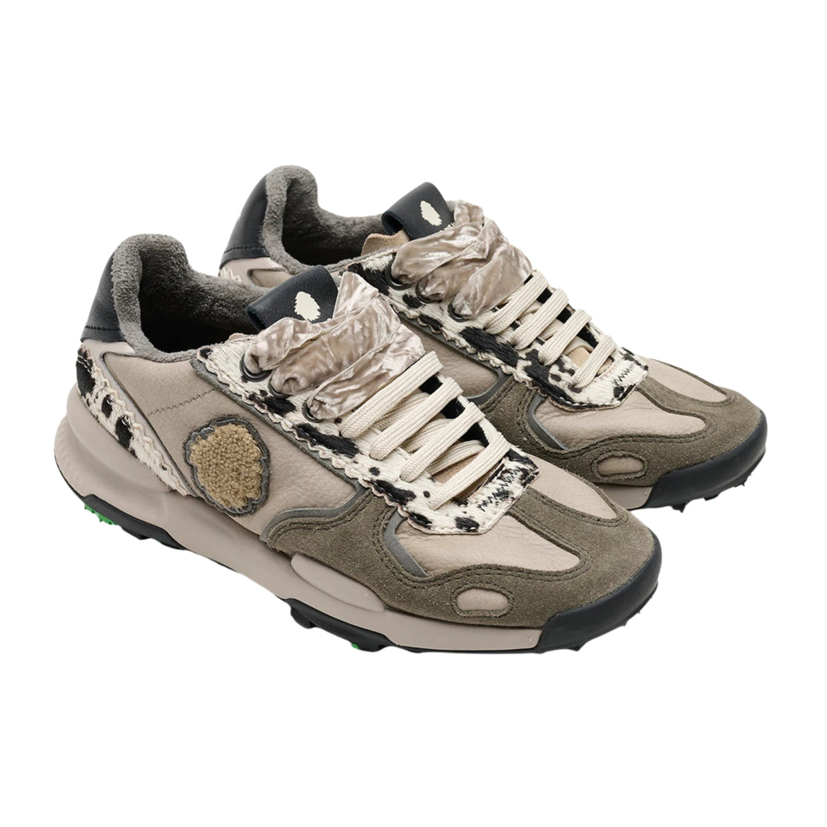 Satorisan Chacrona Premium EVO Tech Tender sneaker donna in pelle e camoscio animalier 